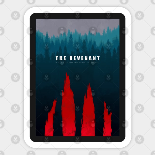 The Revenant - Minimal Film Fanart alternative Sticker by HDMI2K